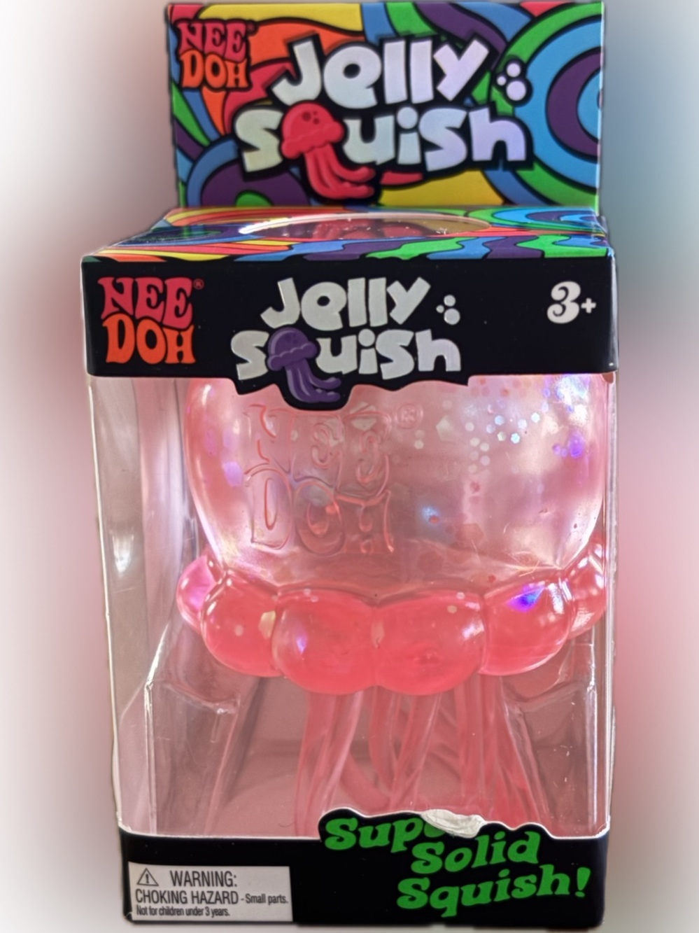 Jolly Squish Pink Jelly Sensory Toy
